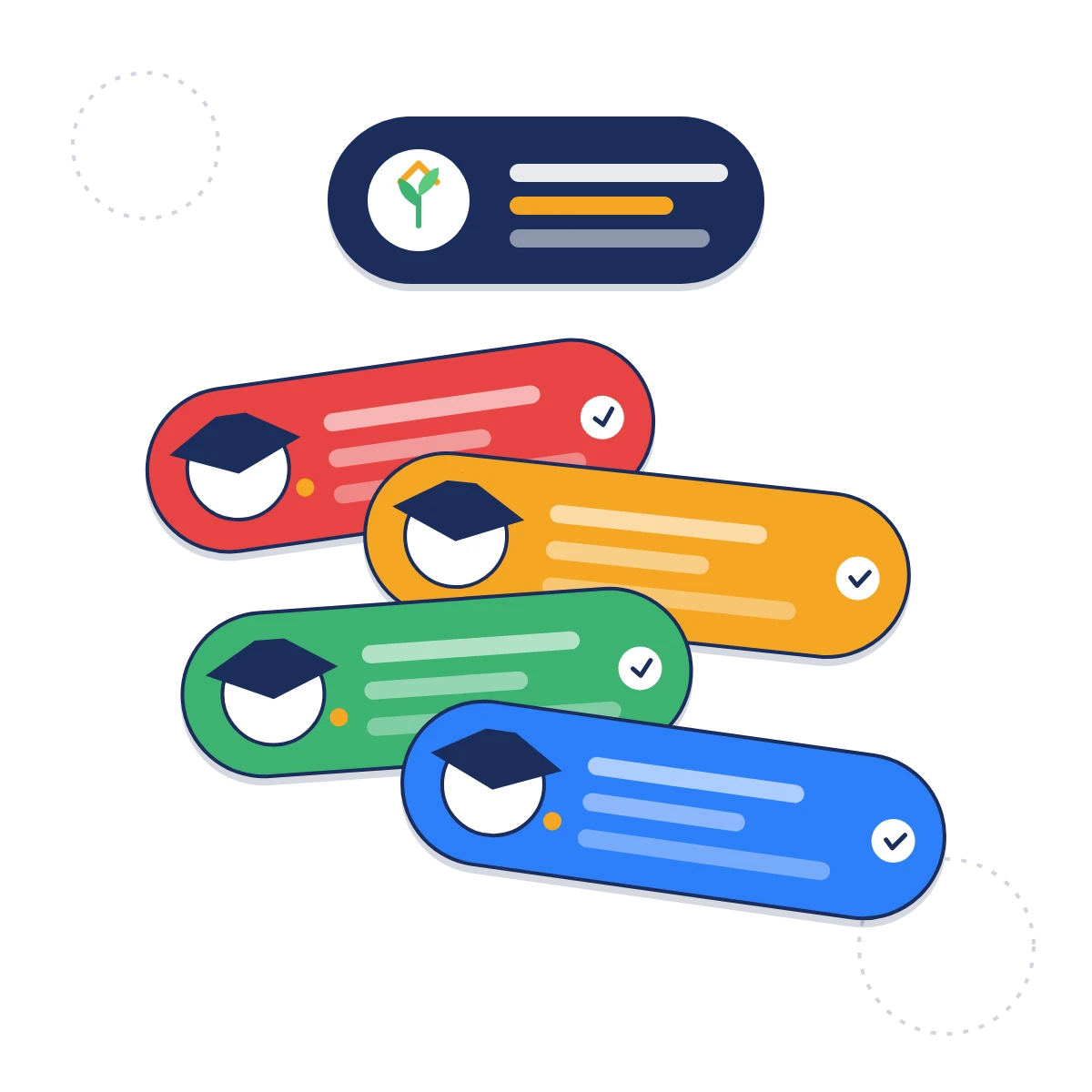 Students from across India illustration